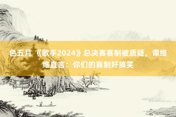 色五月 《歌手2024》总决赛赛制被质疑，谭维维直言：你们的赛制好搞笑