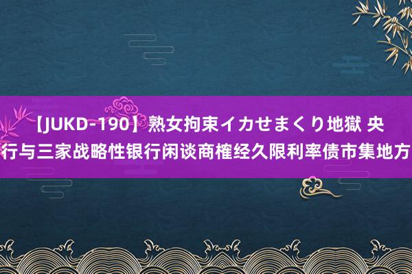 【JUKD-190】熟女拘束イカせまくり地獄 央行与三家战略性银行闲谈商榷经久限利率债市集地方